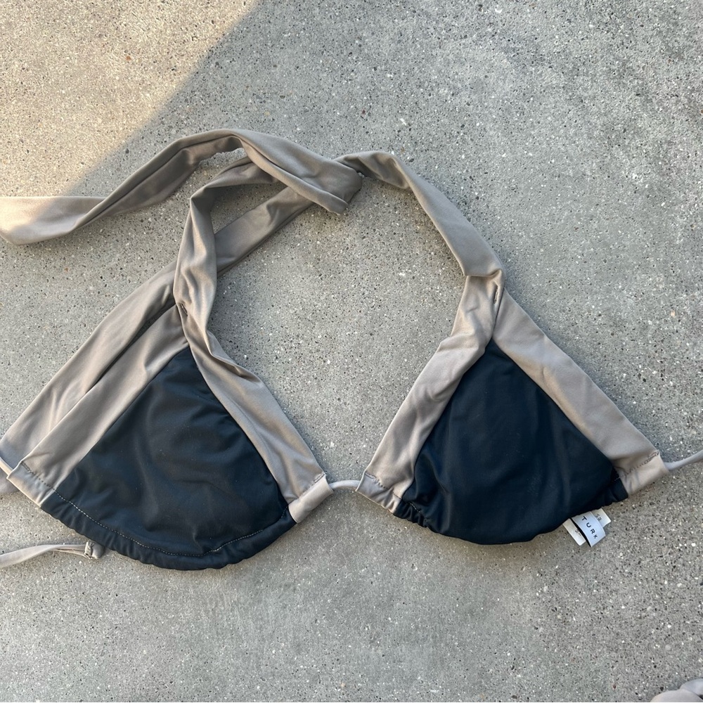 Trina Turk Mayan Colorblock bikini triangle top size 2